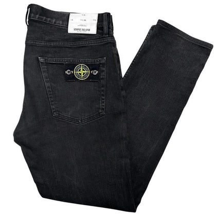 Stone Island AW 2018 Black Skinny Fit Denim Jeans