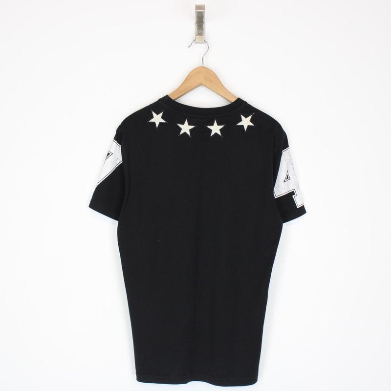 Givenchy Paris Black and White Stars Short Sleeve T-Shirt