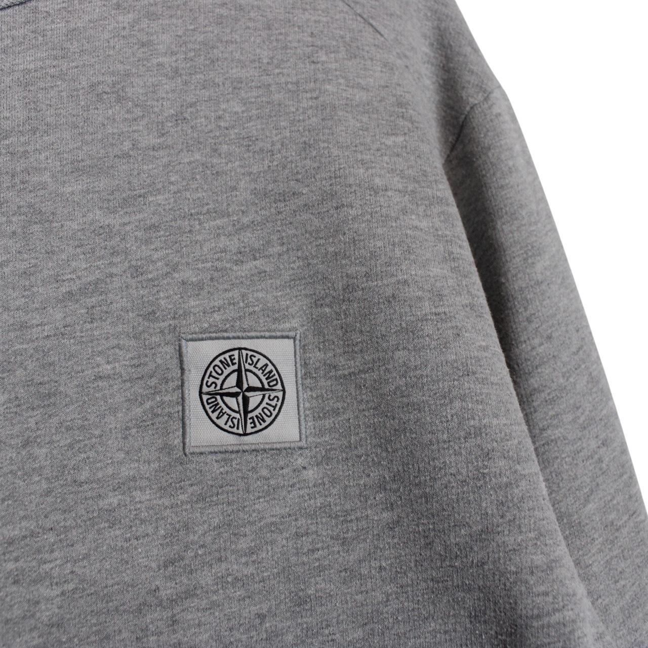 Stone Island AW 2017 Grey Cotton Compass Sweatshirt Jumper
