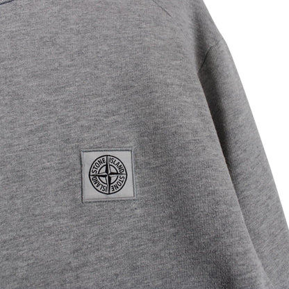 Stone Island AW 2017 Grey Cotton Compass Sweatshirt Jumper