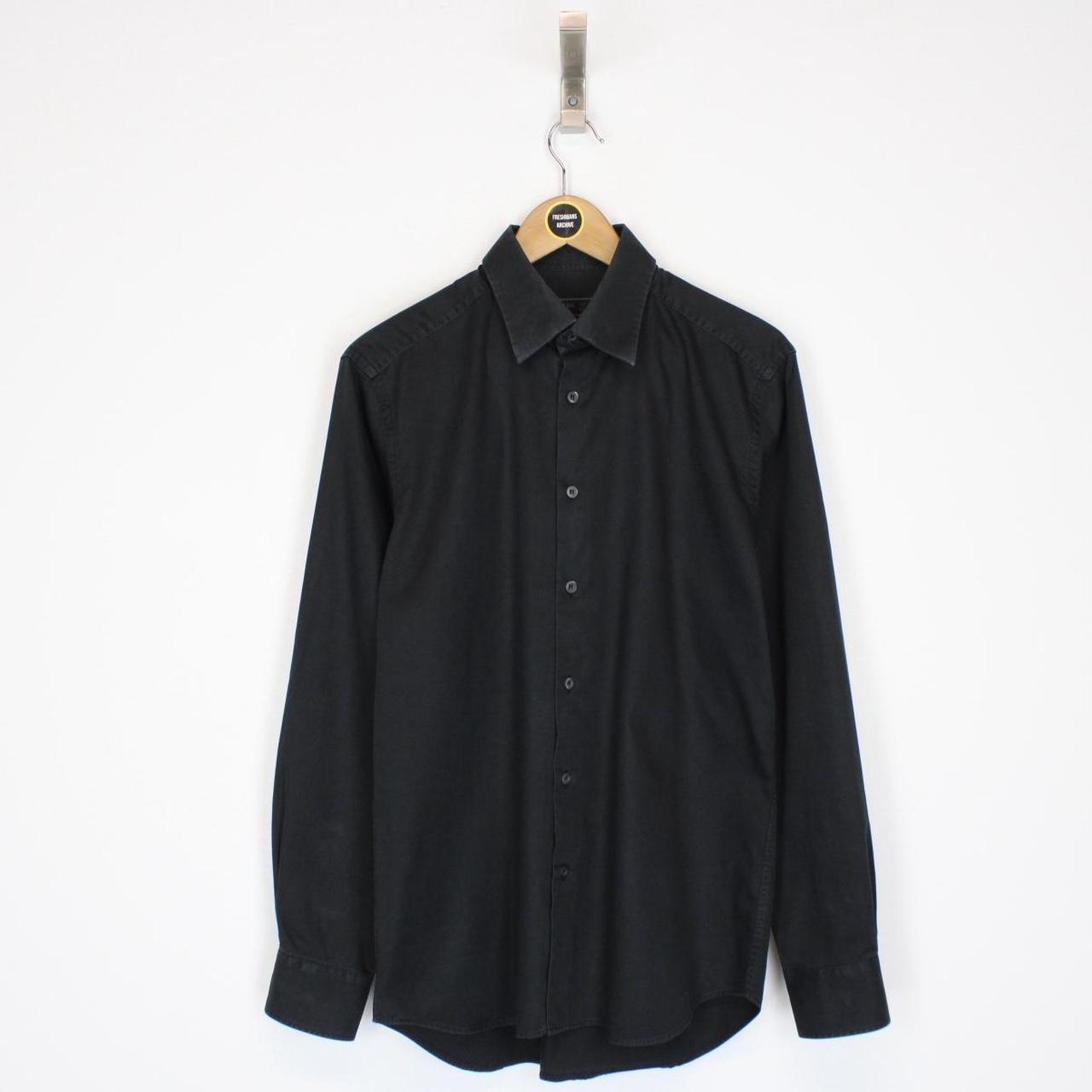 Prada Black Long Sleeve Cotton Shirt