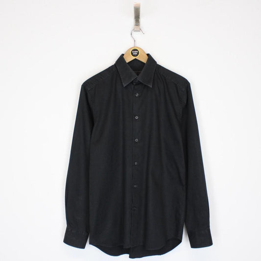Prada Black Long Sleeve Cotton Shirt