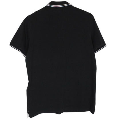 Stone Island Black Short Sleeve Compass Cotton Polo Shirt