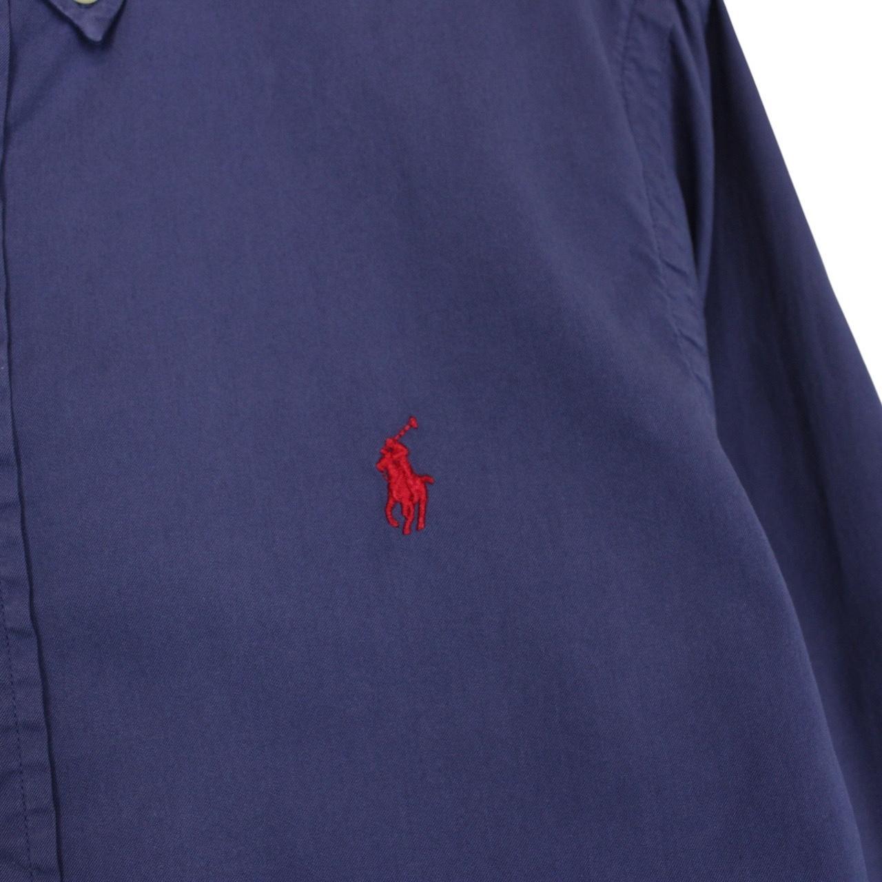 Polo Ralph Lauren Blue Featherweight Twill Cotton Long Sleeve Shirt