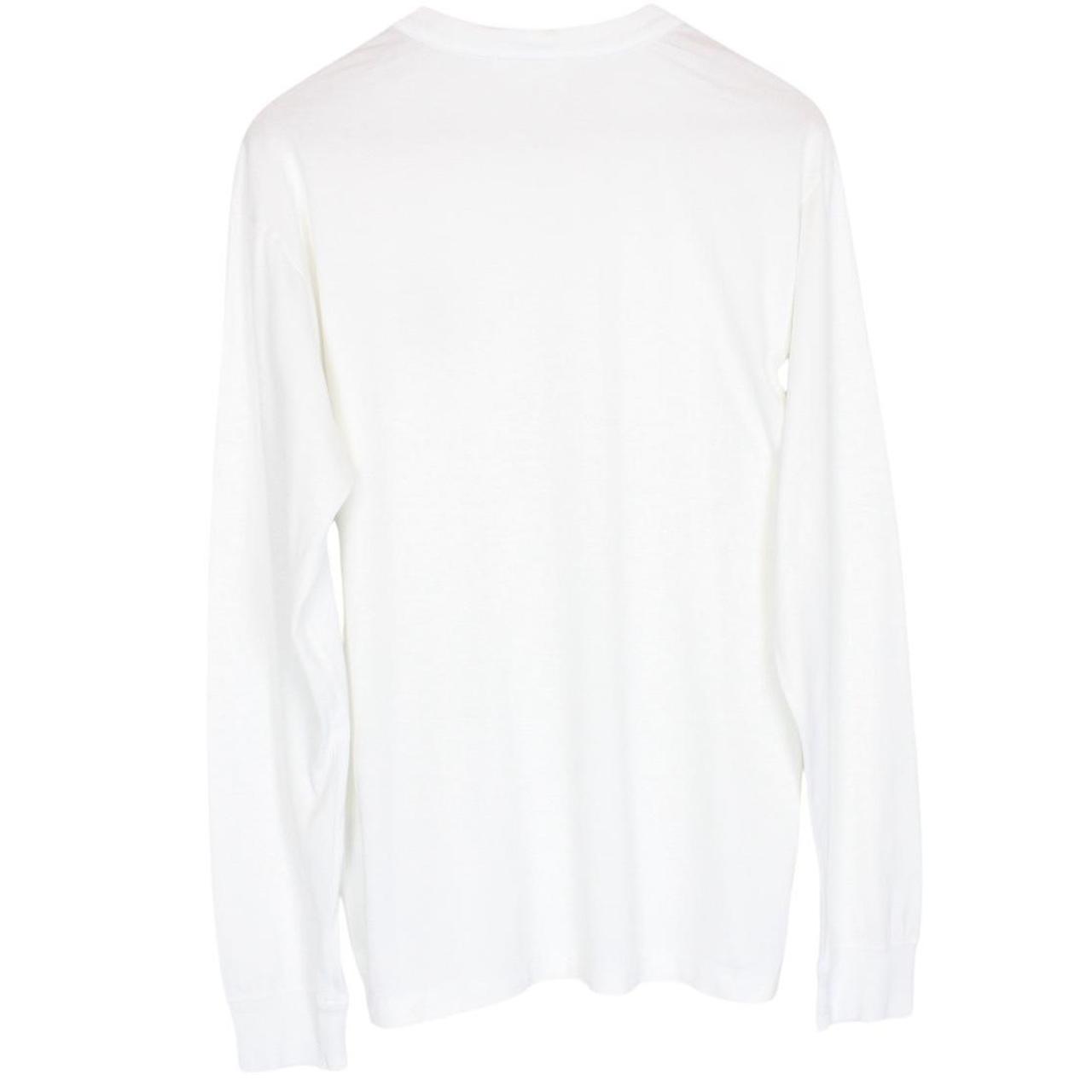 Stone Island AW 2021 White Long Sleeve Compass T-Shirt
