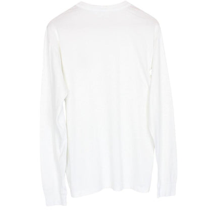 Stone Island AW 2021 White Long Sleeve Compass T-Shirt