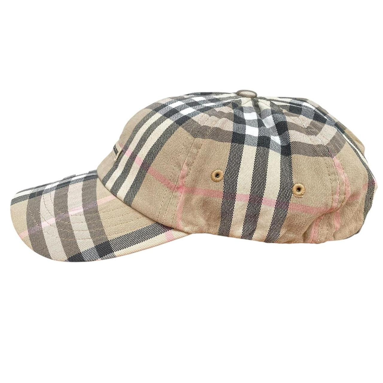Vintage Burberry Beige Nova Check Baseball Cap