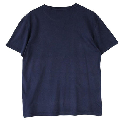 Polo Ralph Lauren navy blue short sleeve cotton t-shirt with pocket and logo detail.