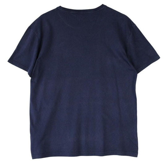 Polo Ralph Lauren navy blue short sleeve cotton t-shirt with pocket and logo detail.