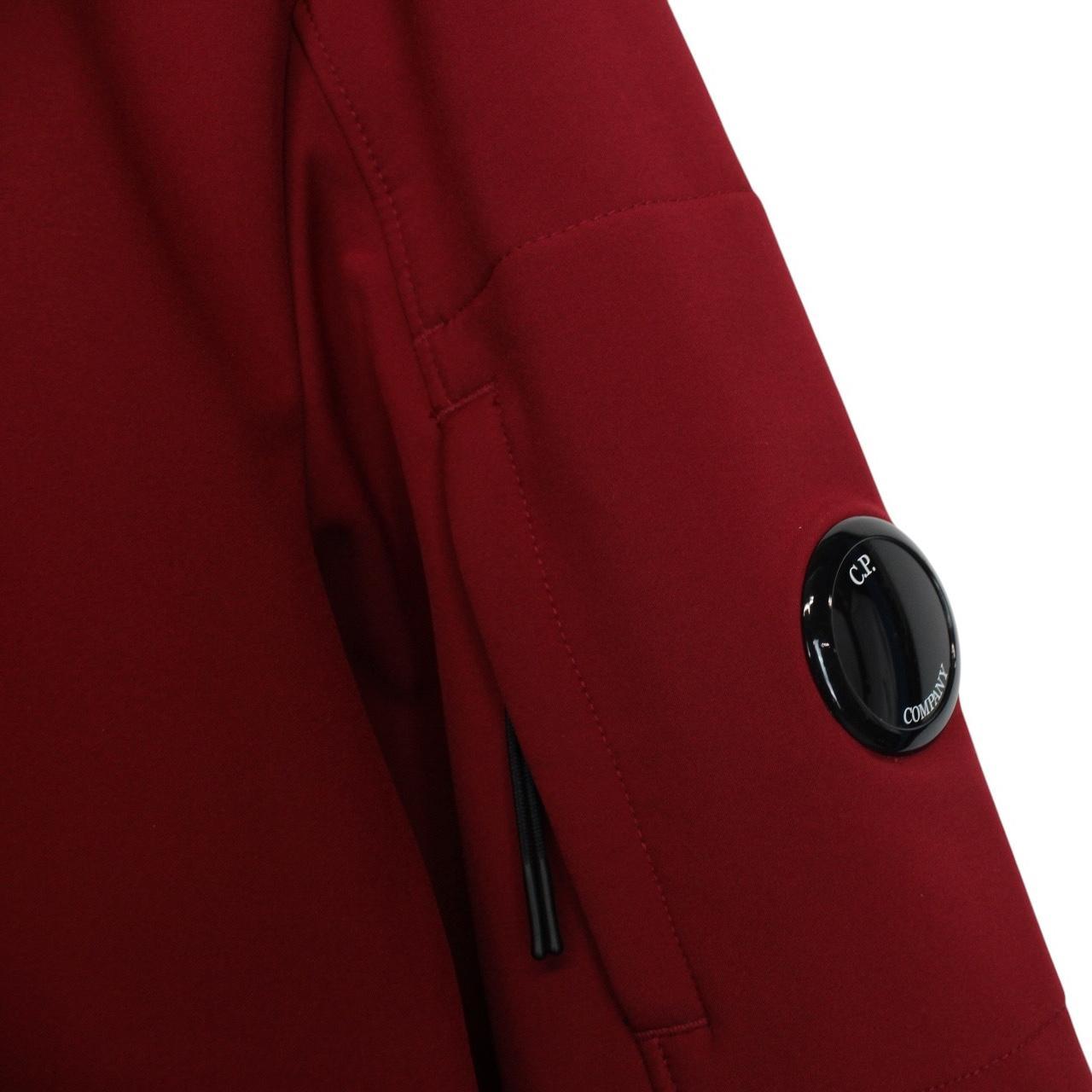 CP Company Red Full Zip Soft Shell Goggle Jacket