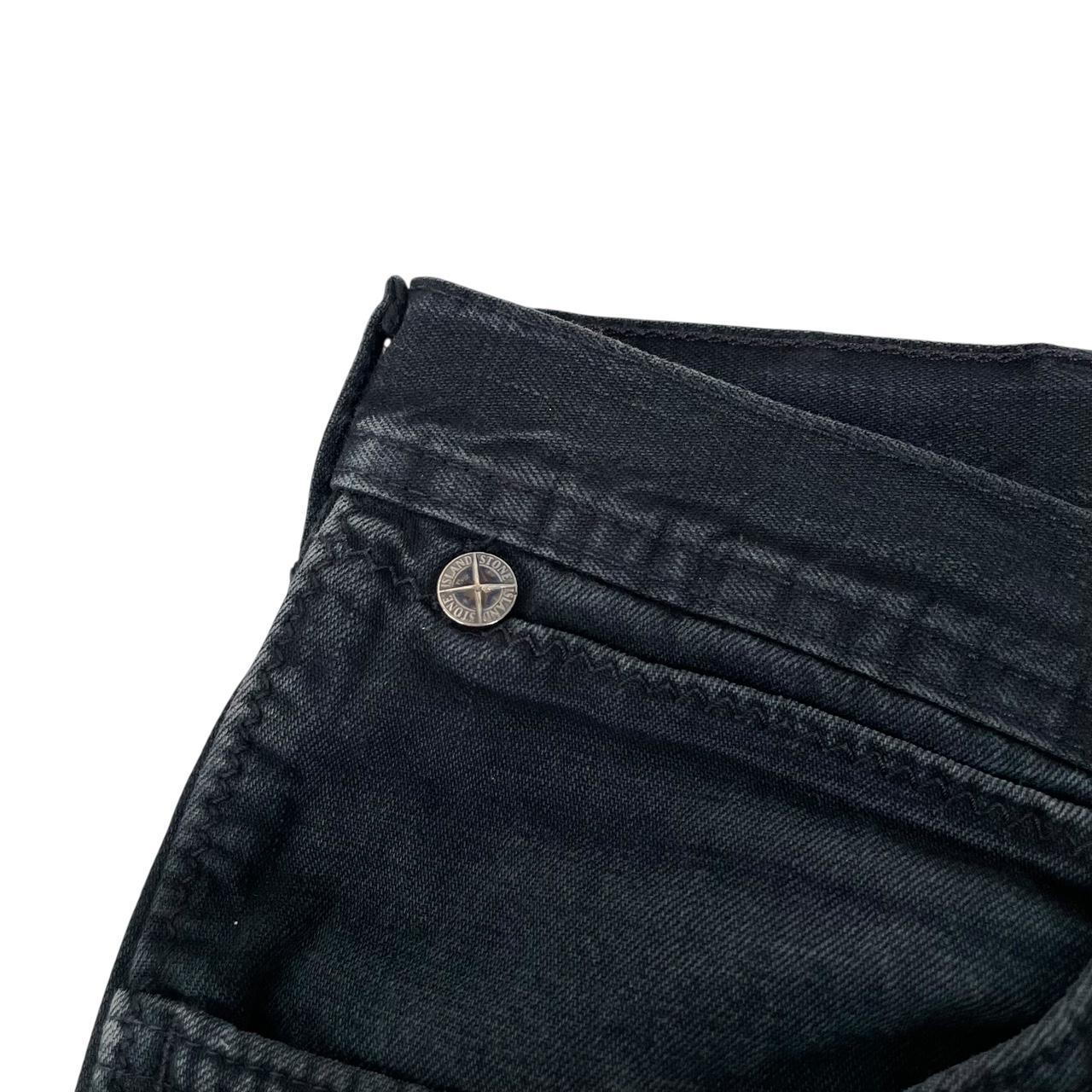Vintage Stone Island Marina SS 1995 Black Straight Leg Fit Denim Jeans