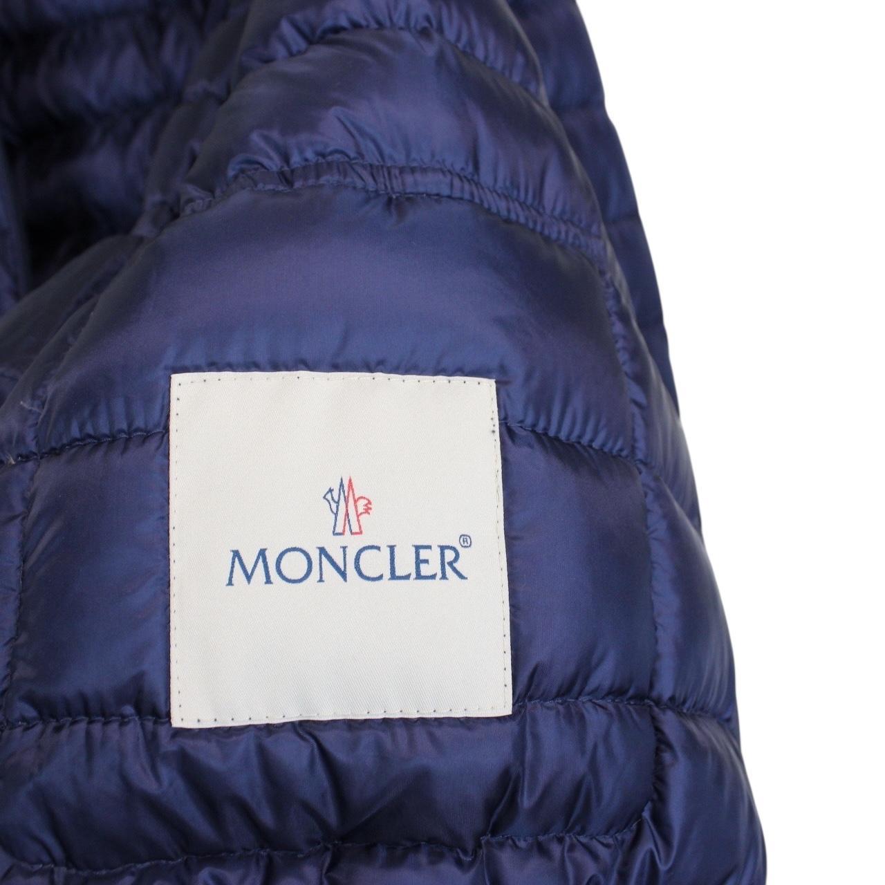 Moncler Lans Blue Quilted Down Jacket
