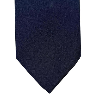 Vintage Christian Dior Navy Blue Polyester/Silk Tie