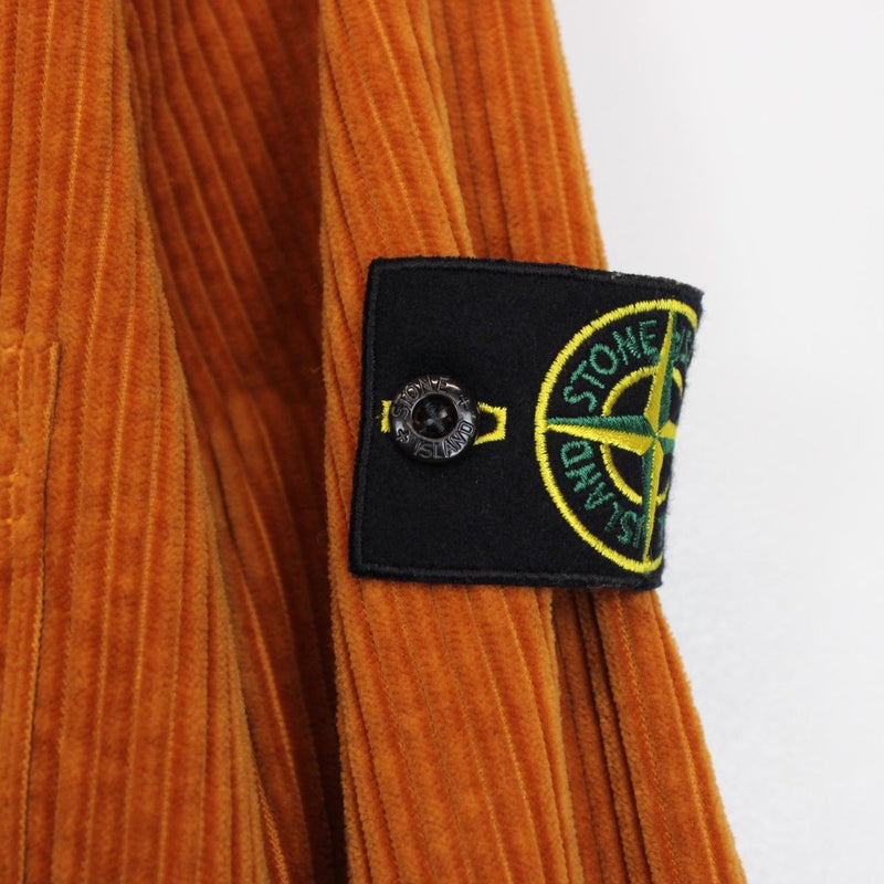 Stone Island AW 2023 Rust Orange Jumbo Corduroy Overshirt
