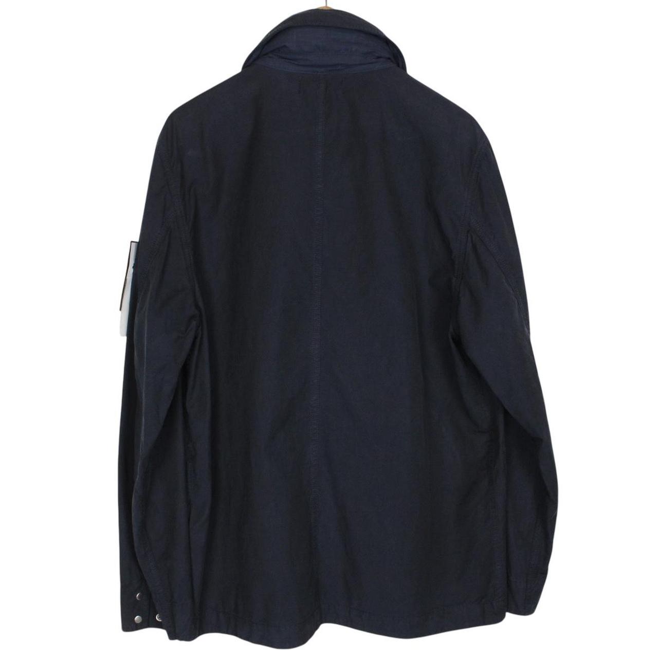 Stone Island SS 2023 Navy Blue Cupro Cotton Twill-TC Jacket