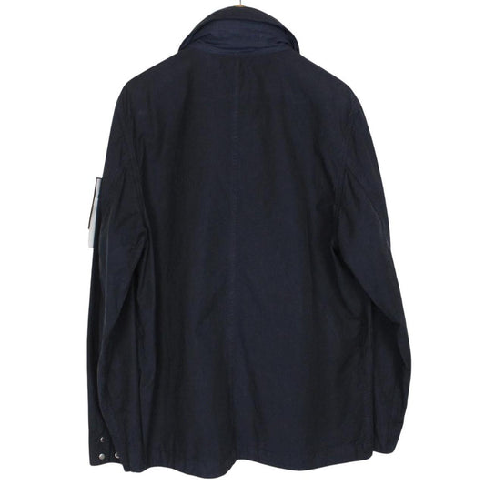 Stone Island SS 2023 Navy Blue Cupro Cotton Twill-TC Jacket