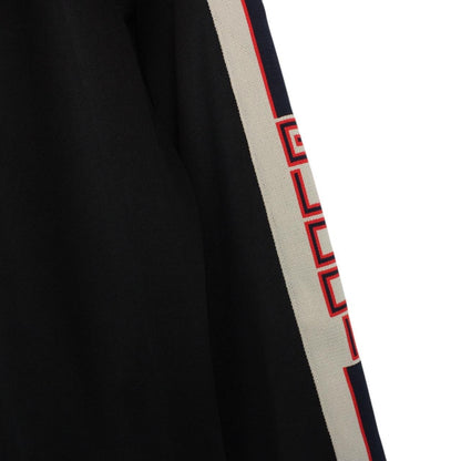 Gucci Black Spellout Technical Jersey Full Zip Track Jacket