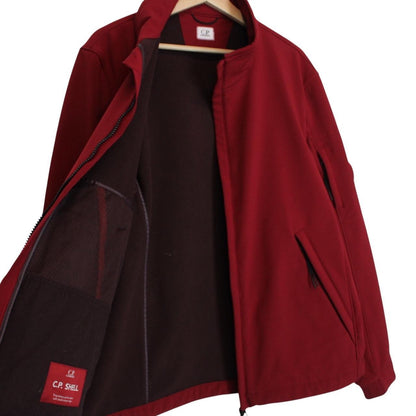 CP Company Red Full Zip Soft Shell Goggle Jacket