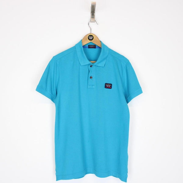 Paul &amp; Shark Blue Short Sleeve Logo Polo Shirt