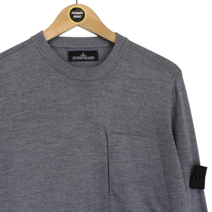 Stone Island Shadow Project Grey Wool Knit Jumper