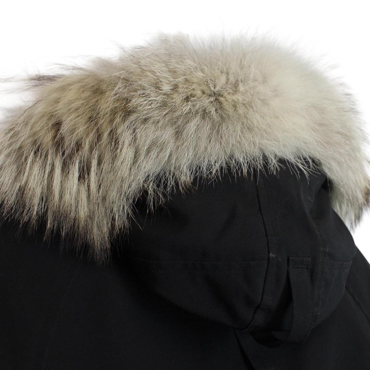 Canada Goose Black Chilliwack Bomber Down Jacket with Fur Trim