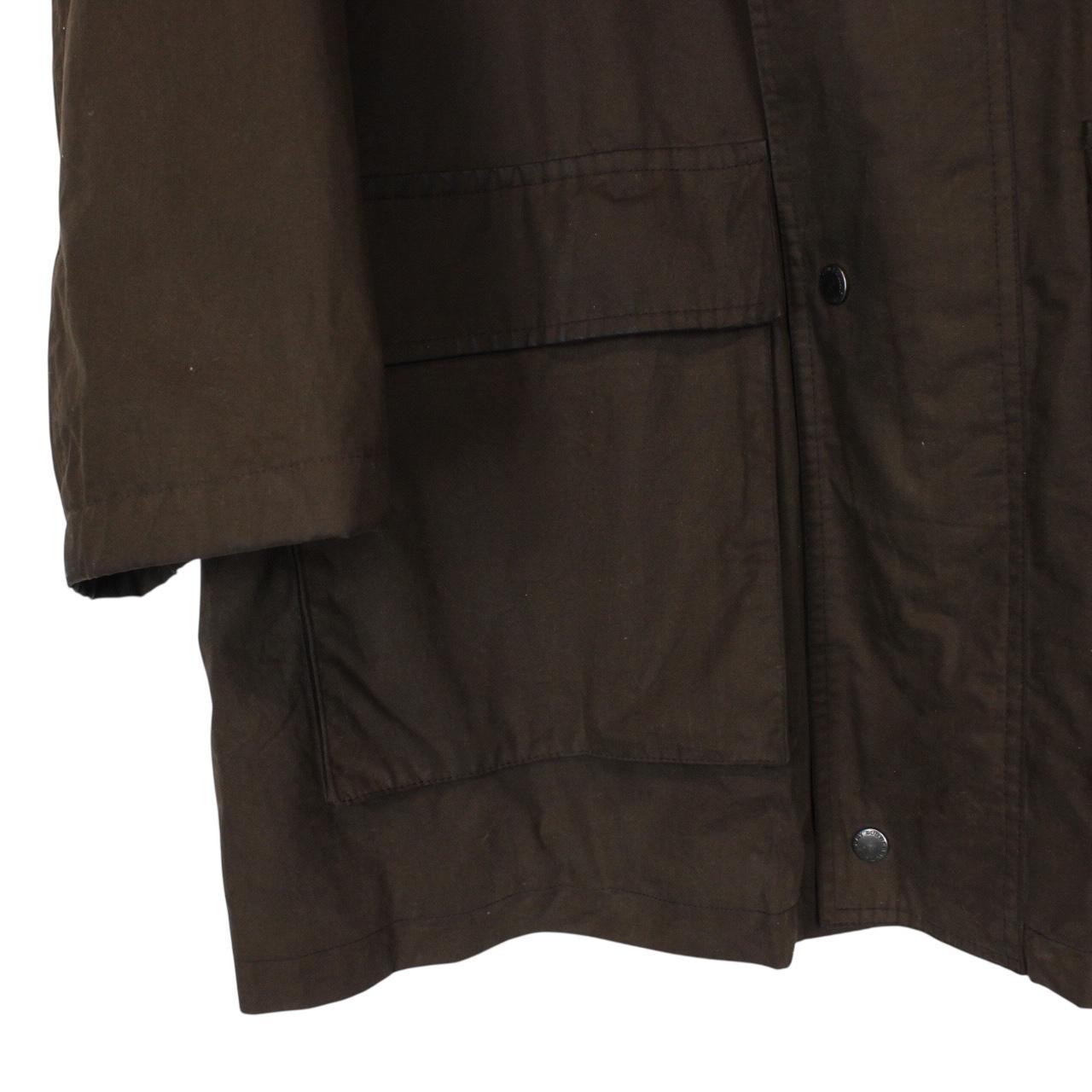 Vintage Burberry London Brown Coated Cotton Wool Nova Check Lined Jacket