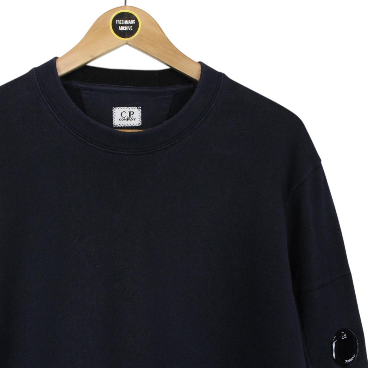 CP Company Navy Blue Goggle Lens Cotton Sweatshirt Jumper