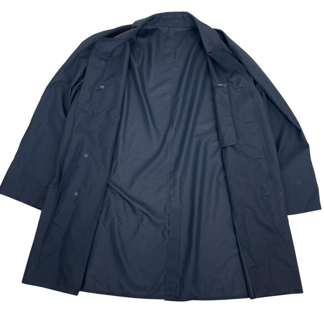 Burberry London Navy Blue Single Breasted Trench Coat