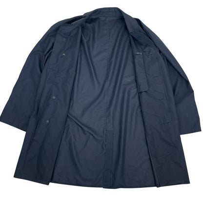 Burberry London Navy Blue Single Breasted Trench Coat