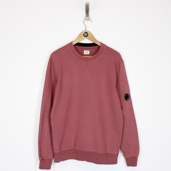 CP Company Burgundy Lens Sweatshirt Jumper