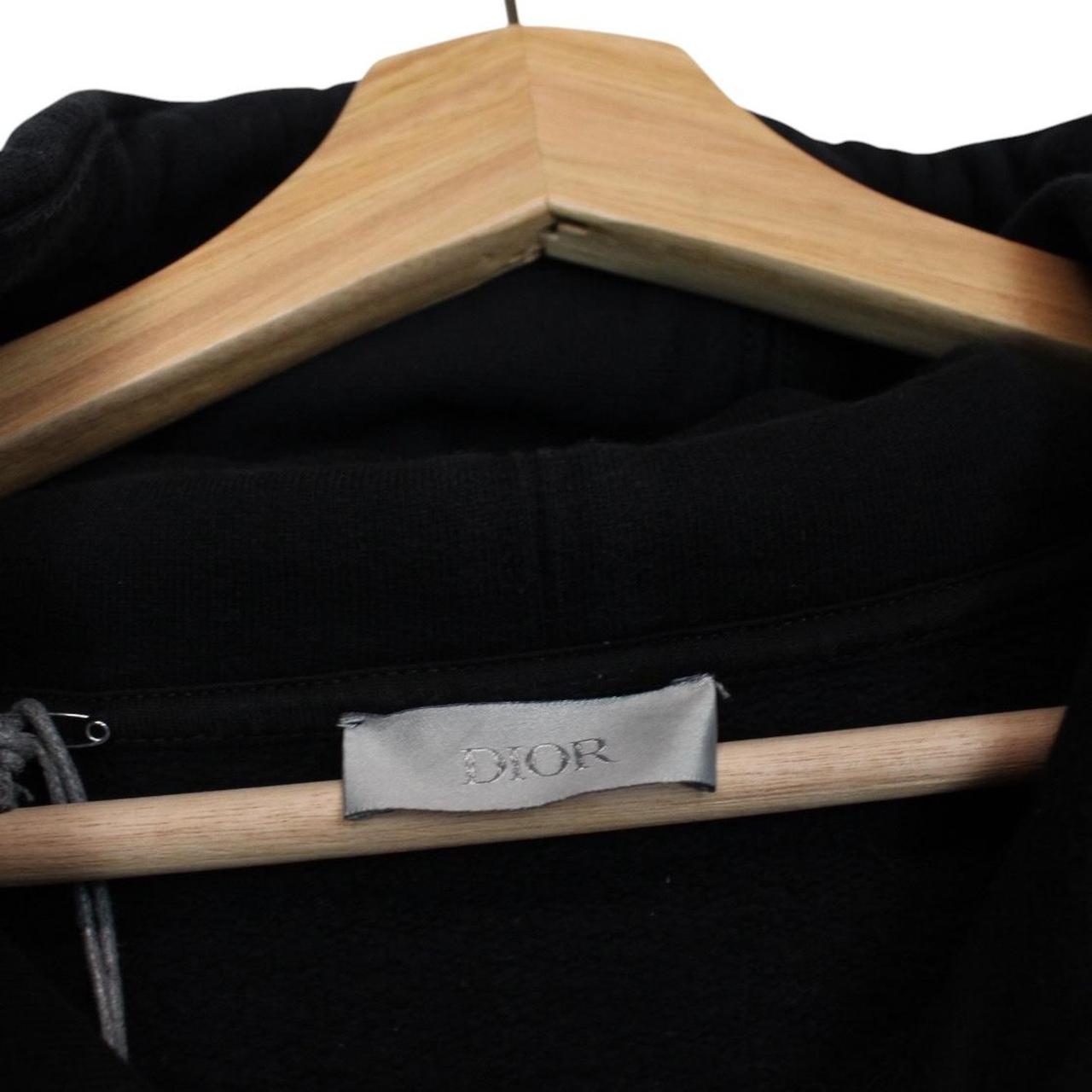 Dior hoodie in cotton featuring Shawn Stussy bee embroidery and logo details.
