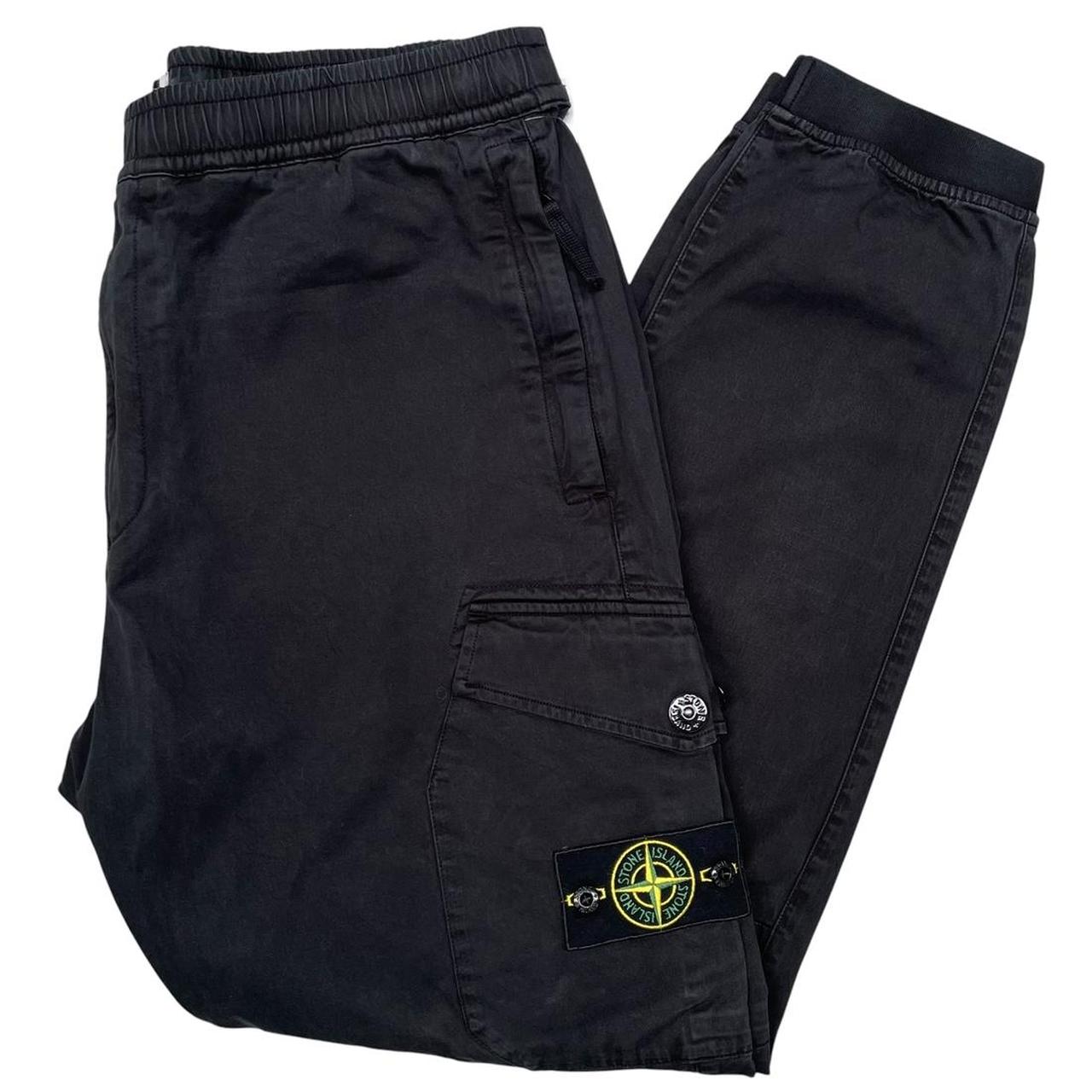 Stone Island AW 2020 Black RE-T Fit Cargo Trousers