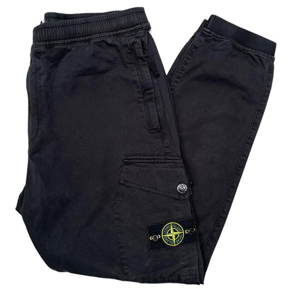 Stone Island AW 2020 Black RE-T Fit Cargo Trousers