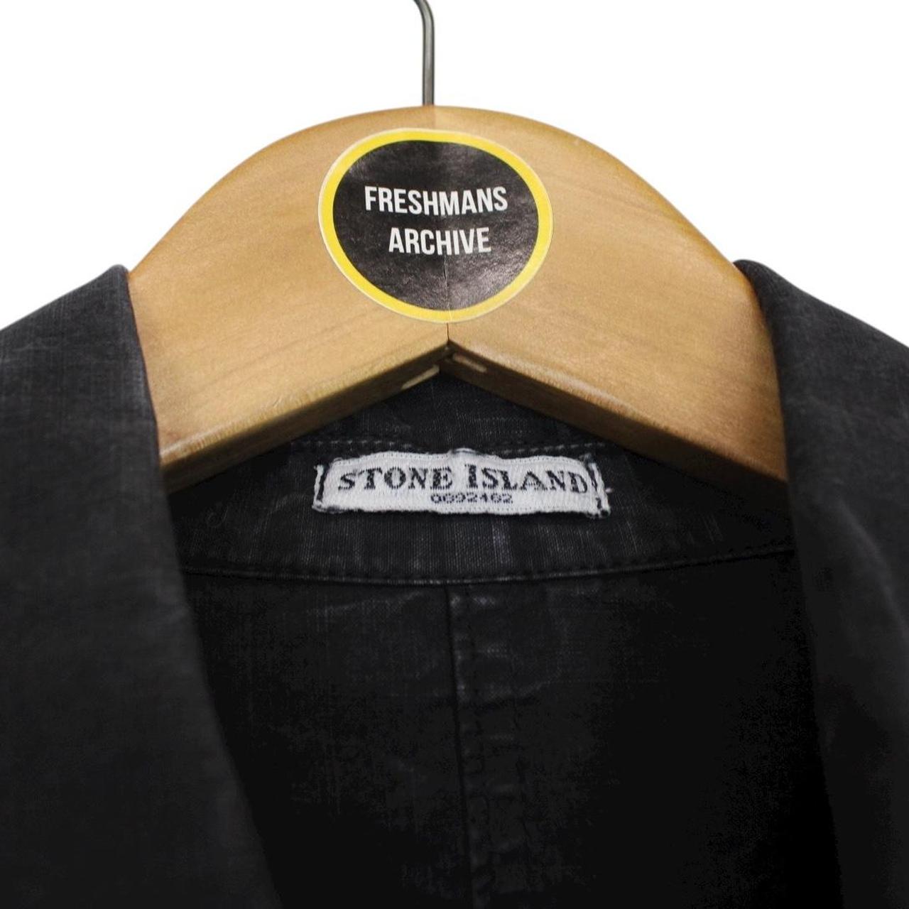 Vintage Stone Island SS 2007 Black Full Zip Cotton Overshirt Jacket