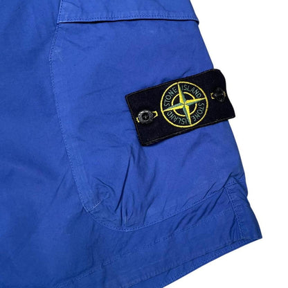 Stone Island SS 2019 Blue Bermuda Cotton Cargo Shorts