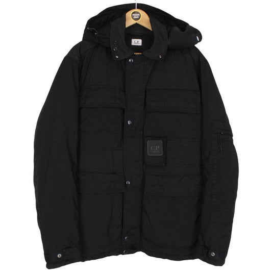 CP Company Metropolis Urban Protection Taylon P Black Full Zip Quilted Jacket