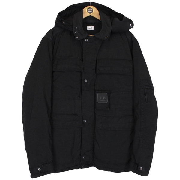 CP Company Metropolis Urban Protection Taylon P Black Full Zip Quilted Jacket