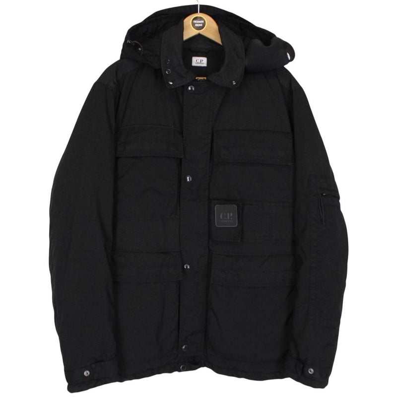 CP Company Metropolis Urban Protection Taylon P Black Full Zip Quilted Jacket