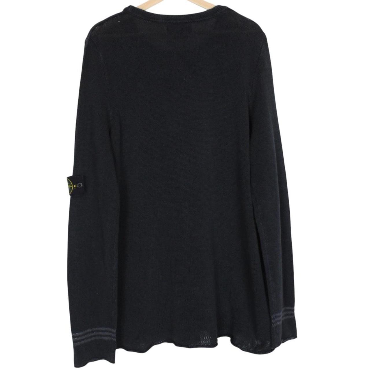 Vintage Stone Island Navy Blue Cotton Knit Jumper