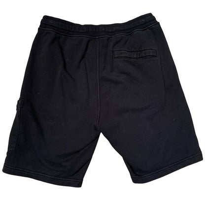 Stone Island AW 2020 Black Cotton Jogger Shorts