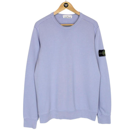 Stone Island SS 2019 Lilac Purple Cotton Sweatshirt Jumper