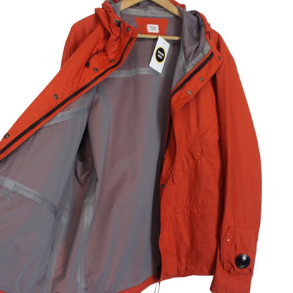 CP Company Orange Full Zip La Mille Nylon Goggle Jacket