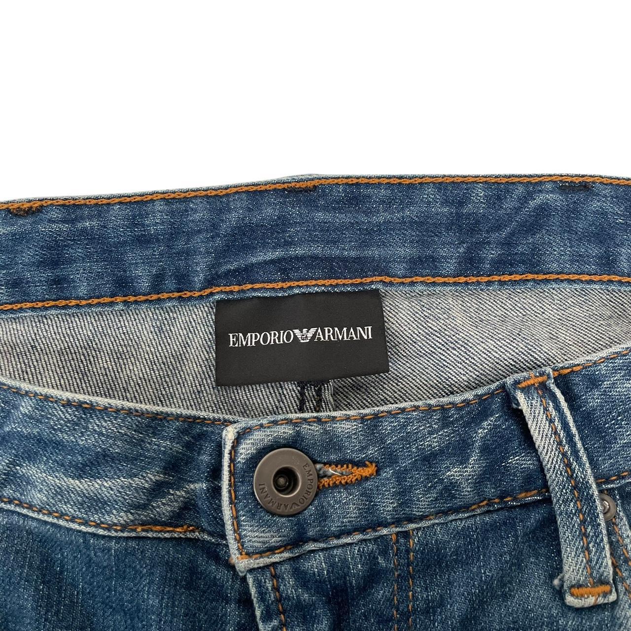 Armani Jeans Navy Blue Tapered Fit Denim Jeans