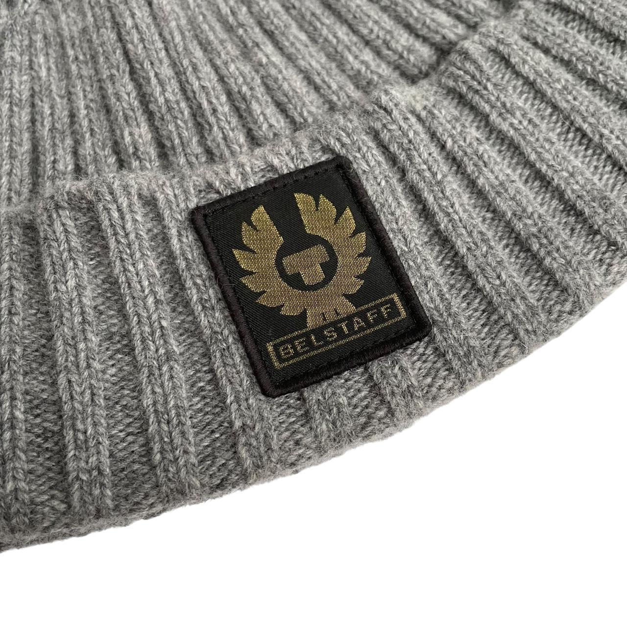 Belstaff Grey Virgin Wool Watch Beanie Hat