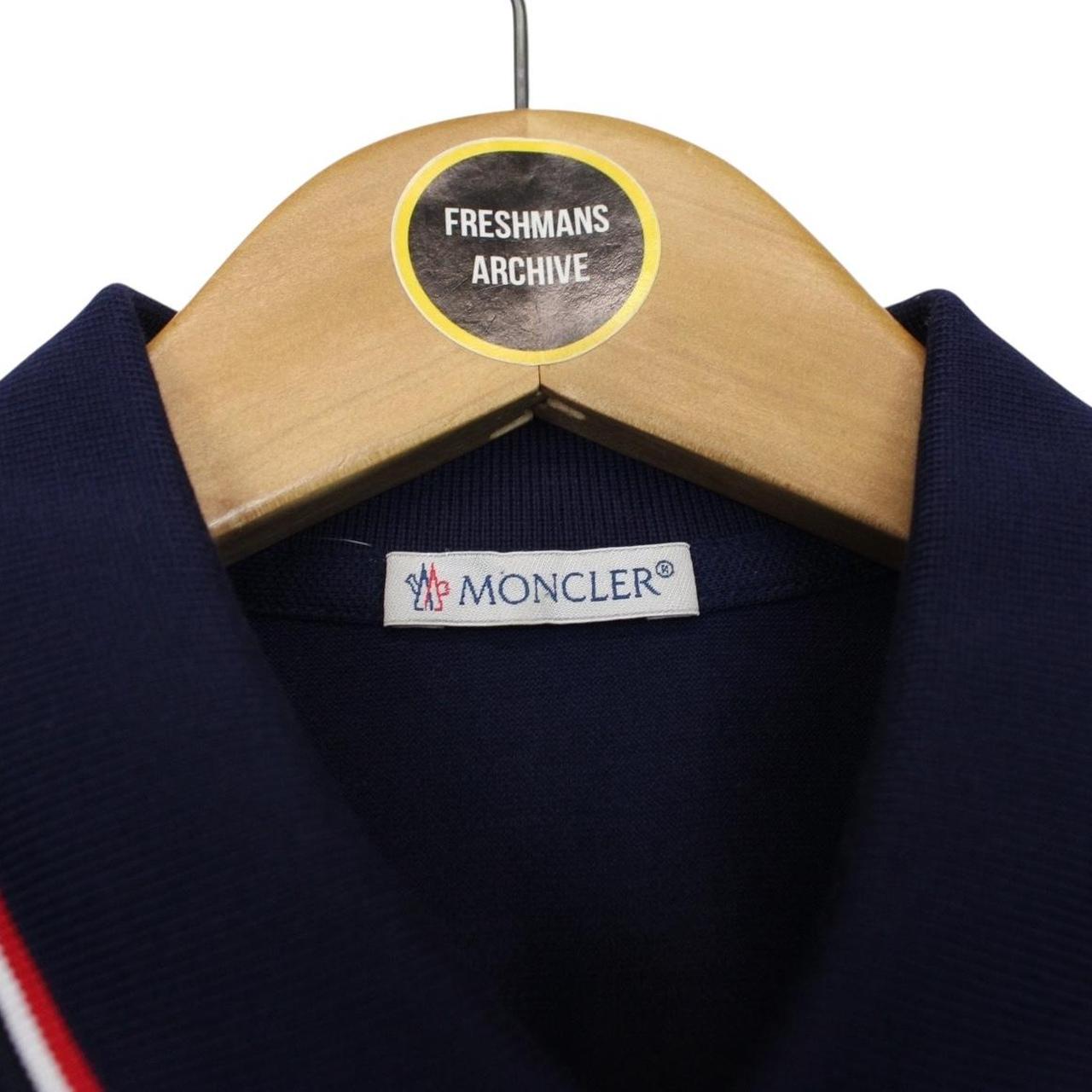 Moncler Maglia Manica Corta Navy Blue Short Sleeve Polo Shirt
