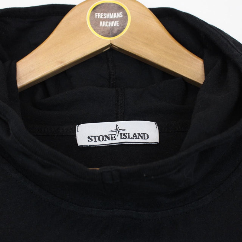 Stone Island AW 2016 Black Lightweight Cotton Hoodie Jumper