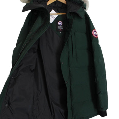 Canada Goose Spruce Green Carson Parka Down Coat with Fur Trim
