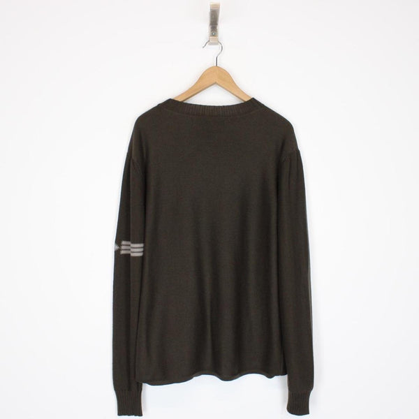 Vintage Stone Island Denims AW 2003 Khaki Brown Wool Knit Jumper