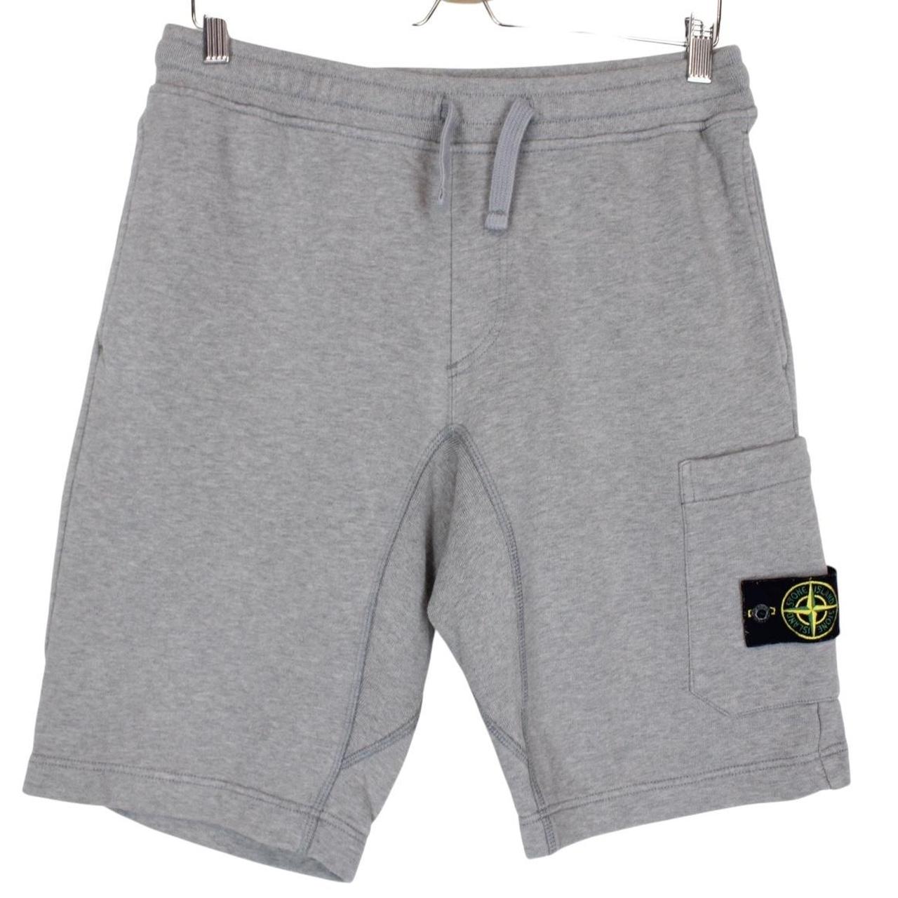 Stone Island SS 2018 Grey Cotton Jogger Shorts