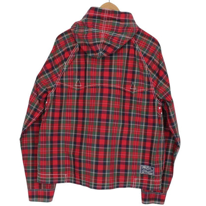 Vintage 90s Ralph Lauren Multicoloured Tartan Check Hooded Cotton Jacket